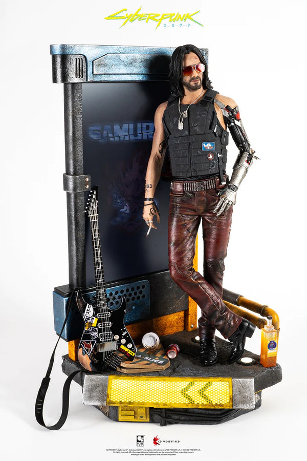 Johnny Silverhand Cyberpunk 2077 1/4 Scale Deluxe Edition Statue