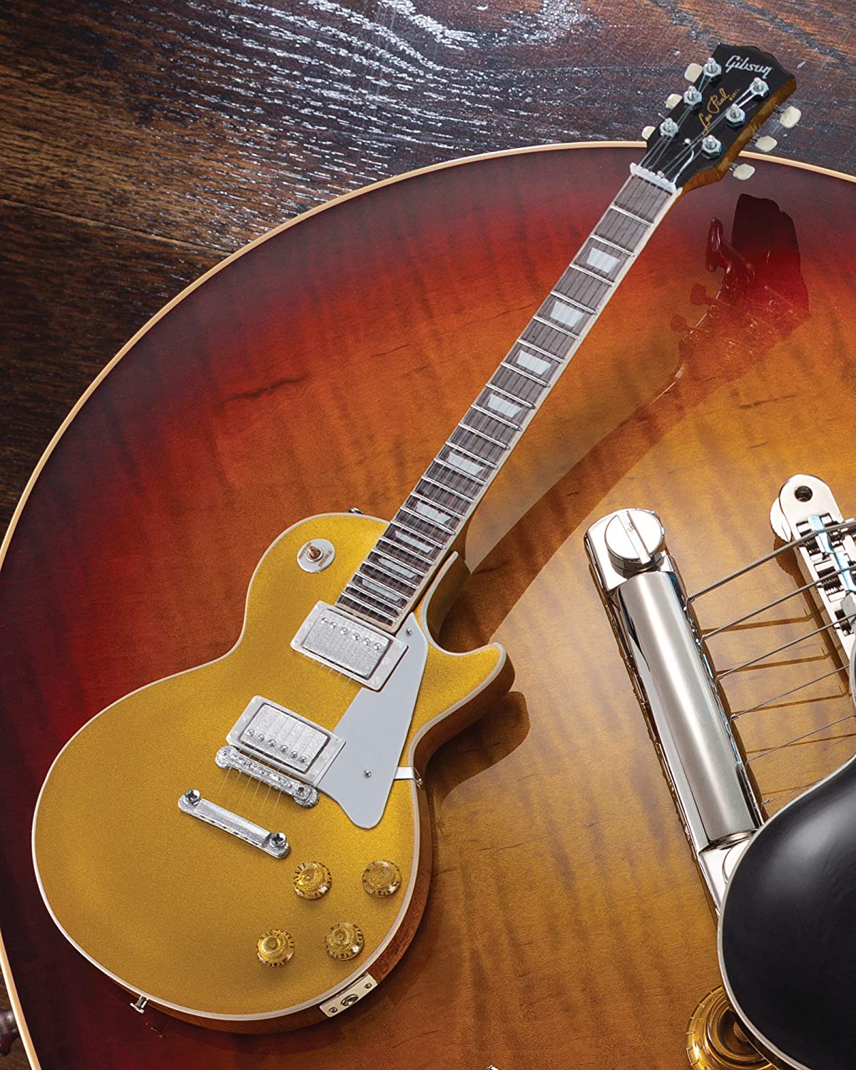 Duane Allman Gibson 1957 Les Paul Goldtop Mini Guitar Replica Collectible