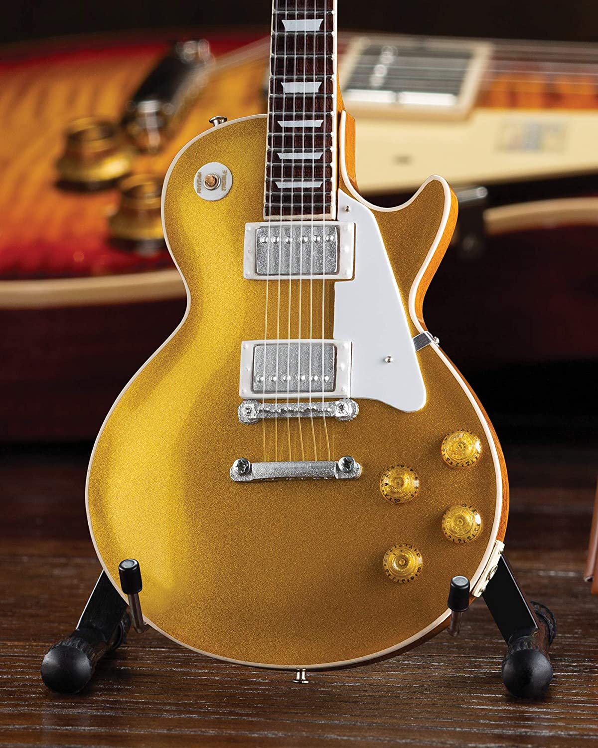 Duane Allman Gibson 1957 Les Paul Goldtop Mini Guitar Replica Collectible