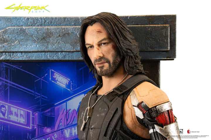 Johnny Silverhand Cyberpunk 2077 1/4 Scale Deluxe Edition Statue